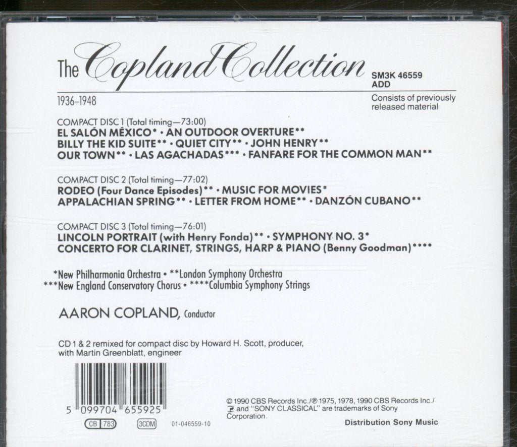 Aaron Copland - Orchestral & Ballet Works 1936-1948 - Triple Cd