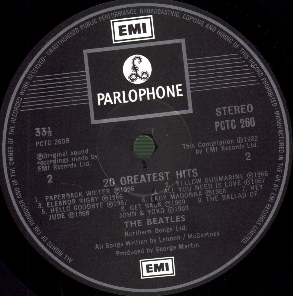 Beatles - 20 Greatest Hits - Lp