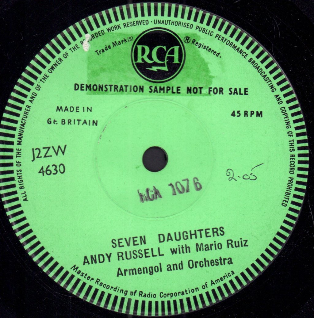 Andy Russell - Seven Daughters - 7 Inch