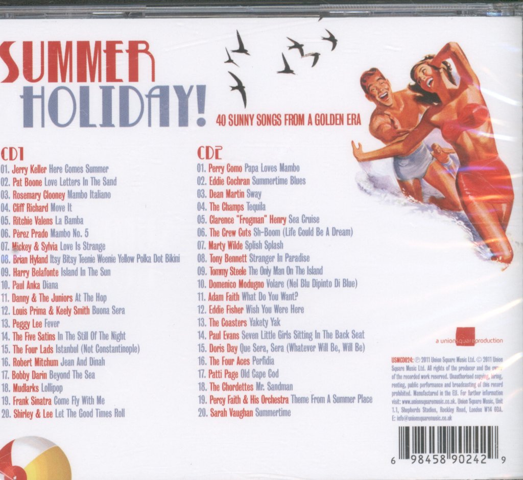 Various Artists - Summer Holiday - 40 Sunny Songs From A Golden Era - Cd