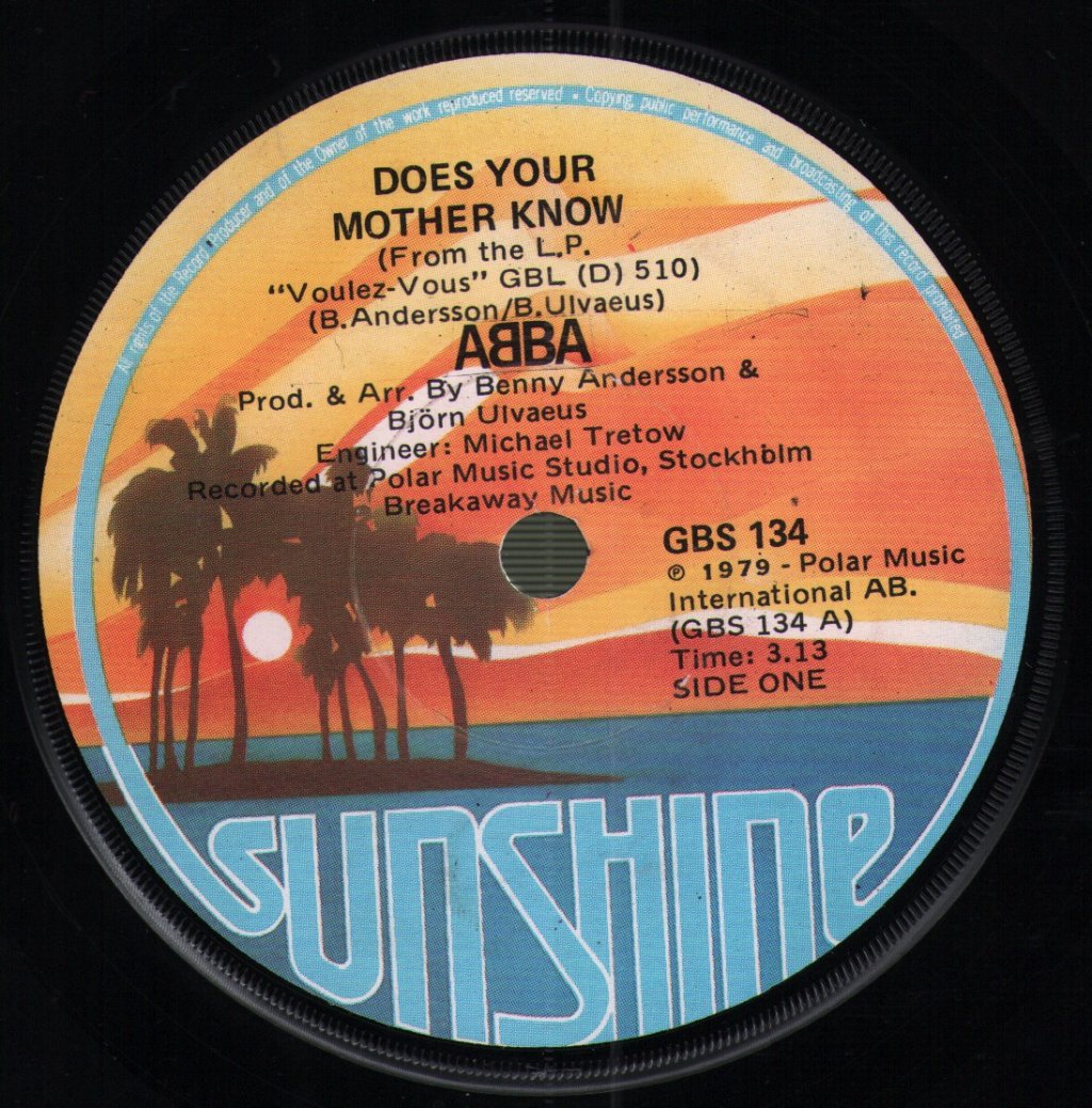 ABBA - Does Your Mother Know - 7 Inch