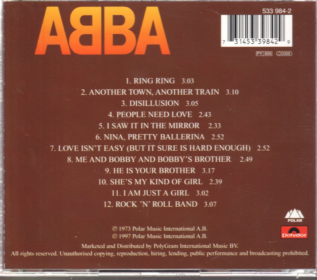 ABBA - Ring Ring - Cd