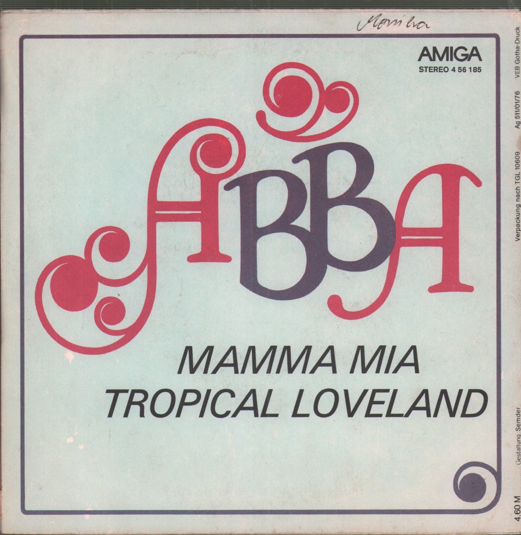 ABBA - Mamma Mia / Tropical Loveland - 7 Inch