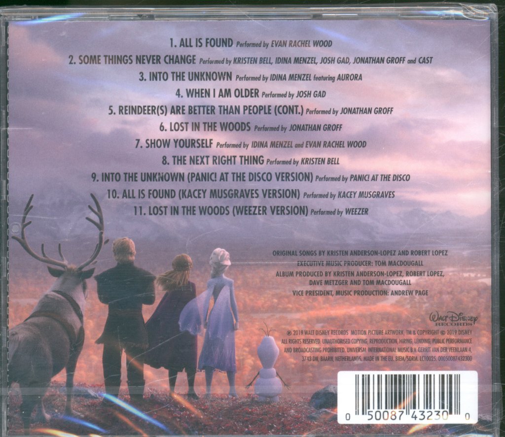 Kristen Anderson-Lopez and Robert Lopez - Frozen II (Original Motion Picture Soundtrack) - Cd