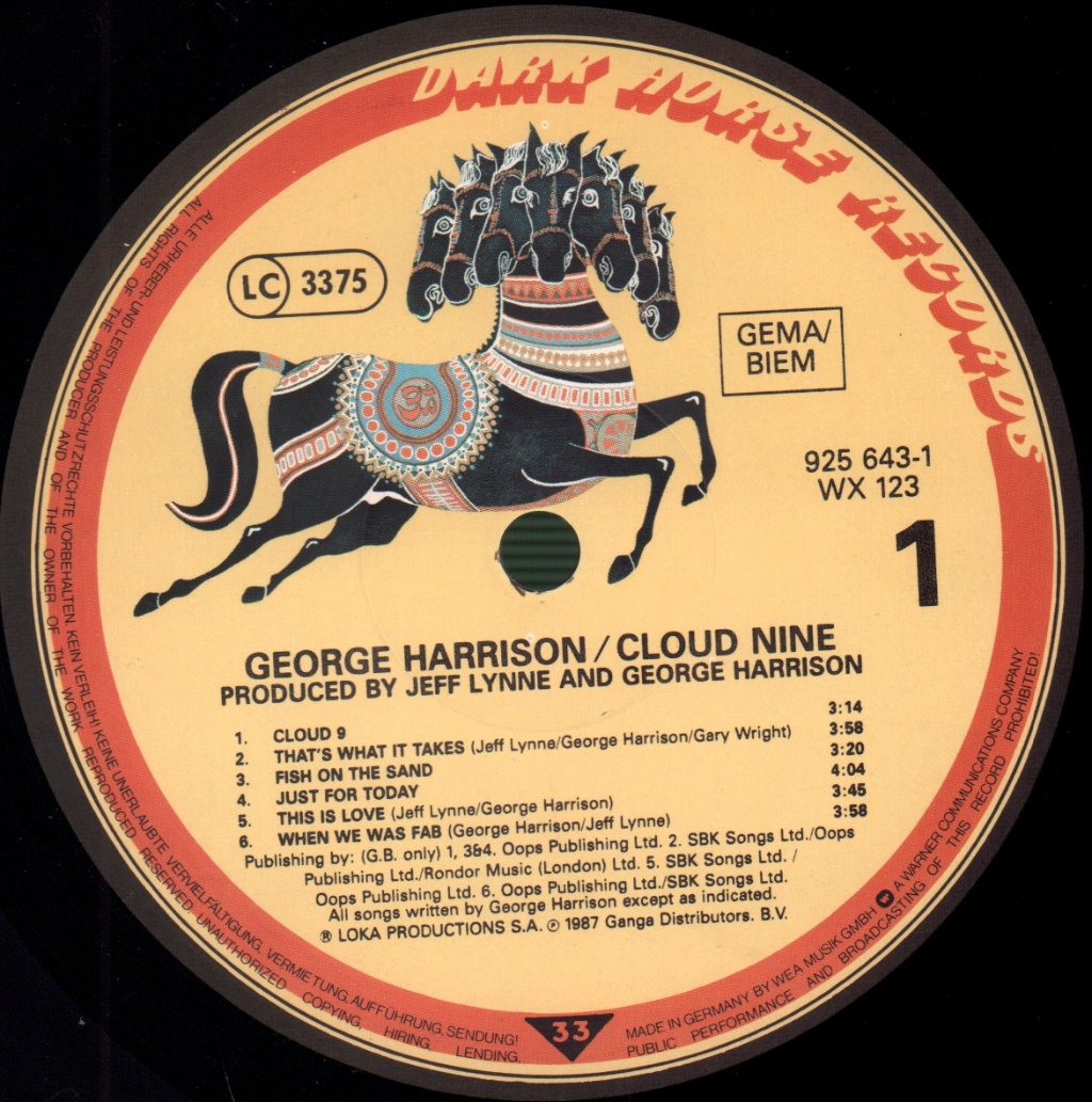 George Harrison - Cloud Nine - Lp