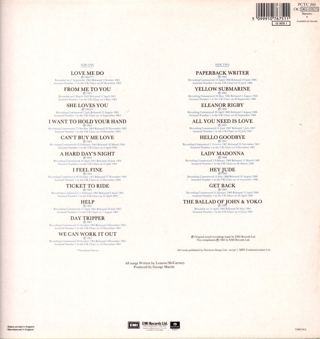 Beatles - 20 Greatest Hits - Lp