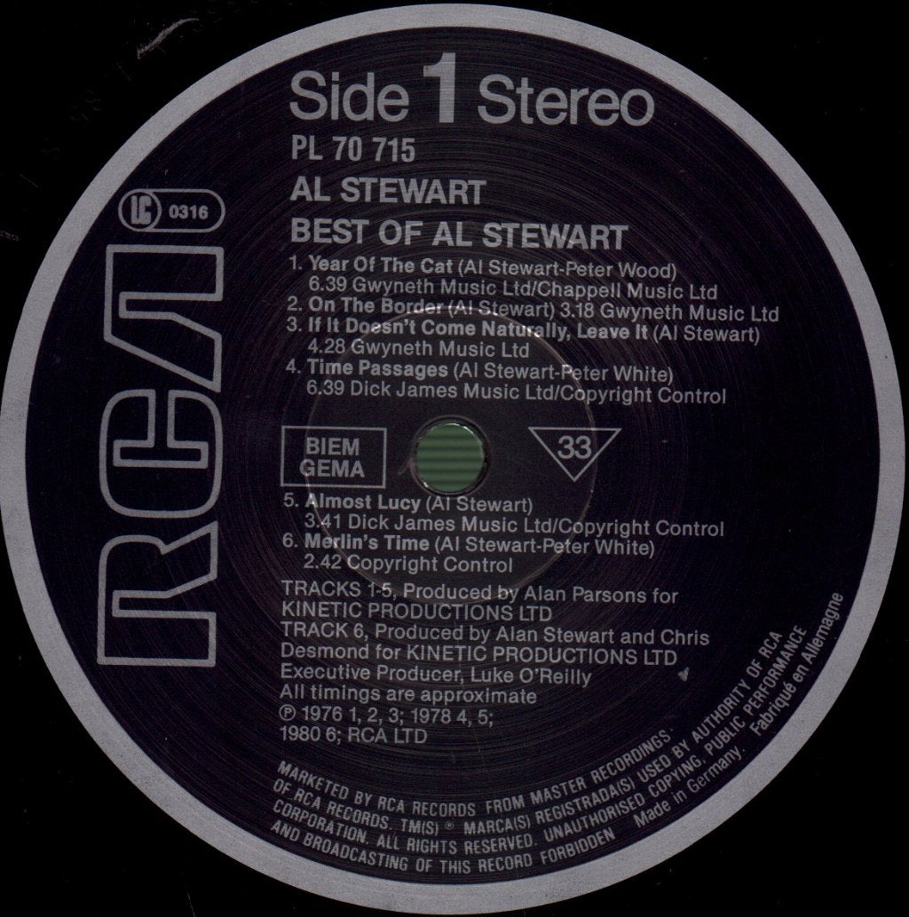 Al Stewart - Best Of - Lp