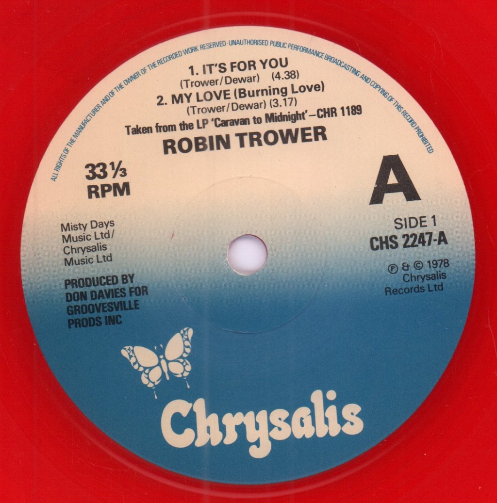 Robin Trower - It's For You - 7 Inch