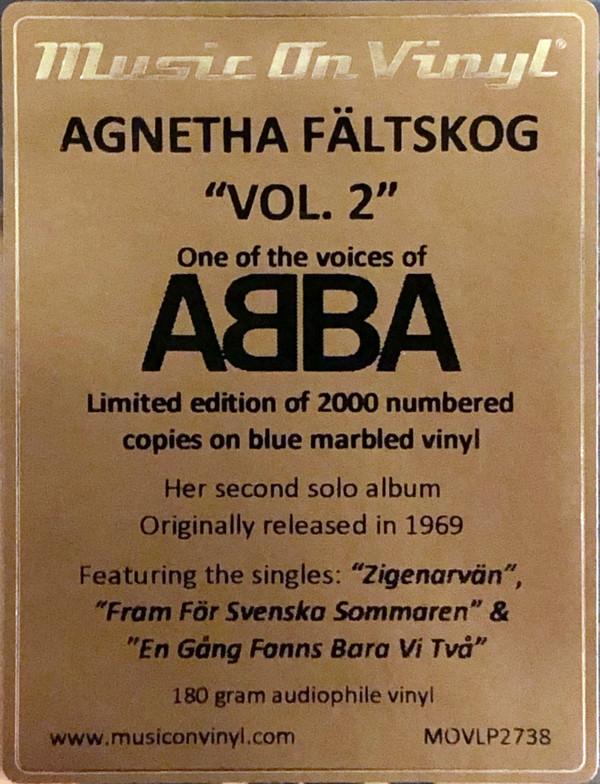 Agnetha Fältskog - Agnetha Fältskog Vol. 2 - Lp