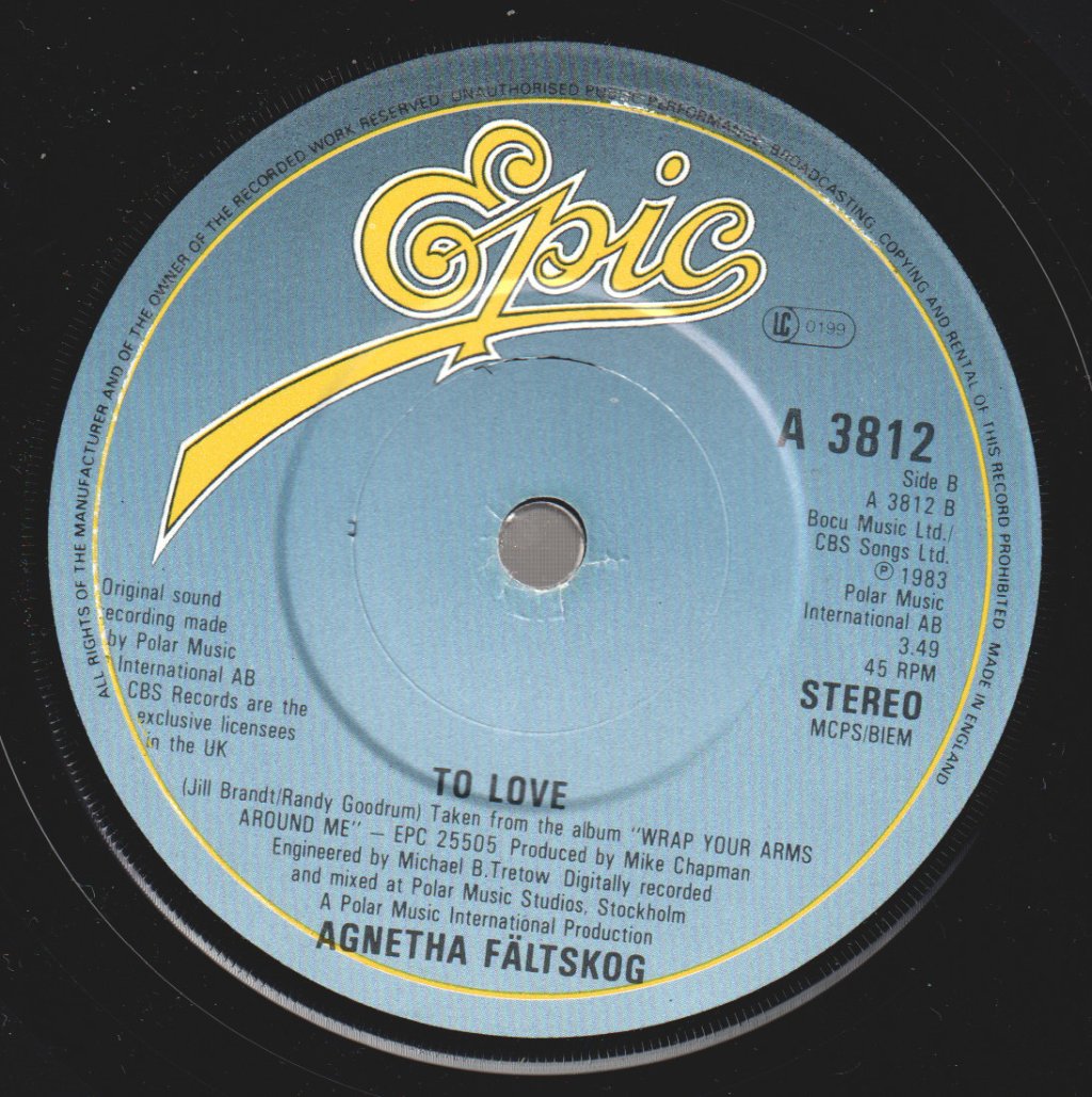 Agnetha Faltskog - Can't Shake Loose - 7 Inch