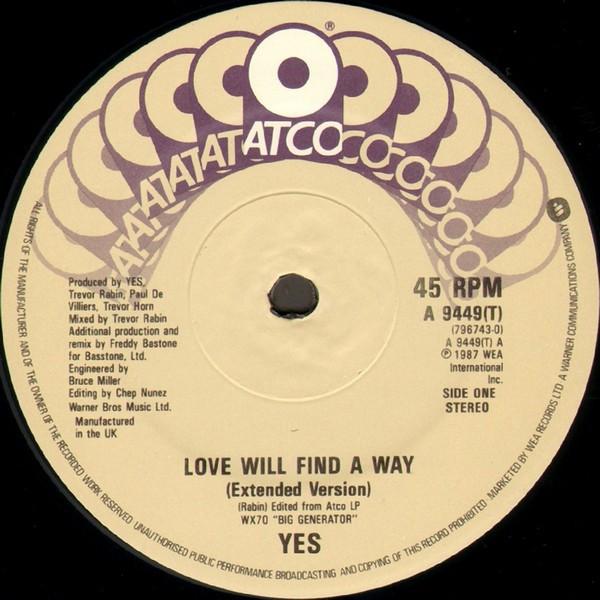 Yes - Love Will Find A Way - 12 Inch