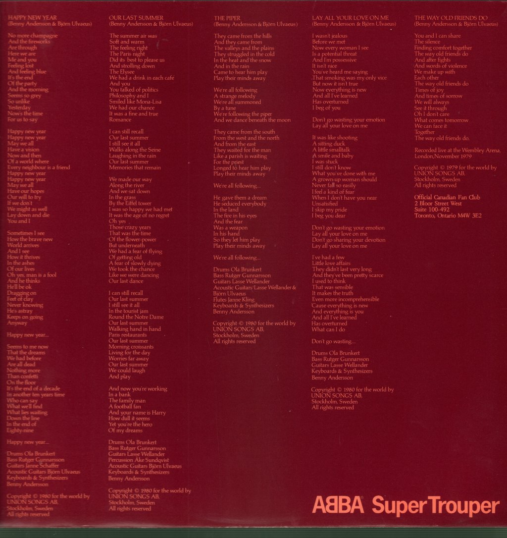 ABBA - Super Trouper - Lp