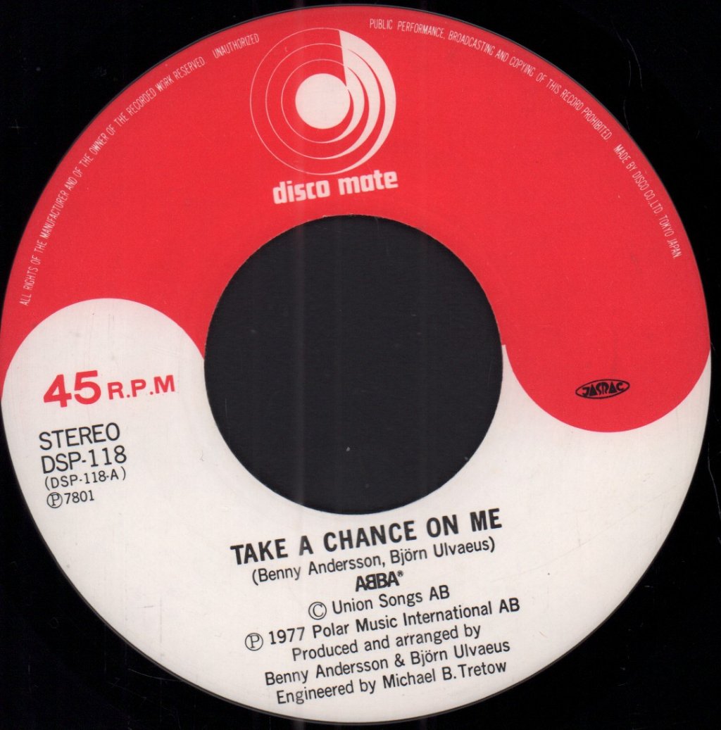 ABBA - Take A Chance On Me - 7 Inch