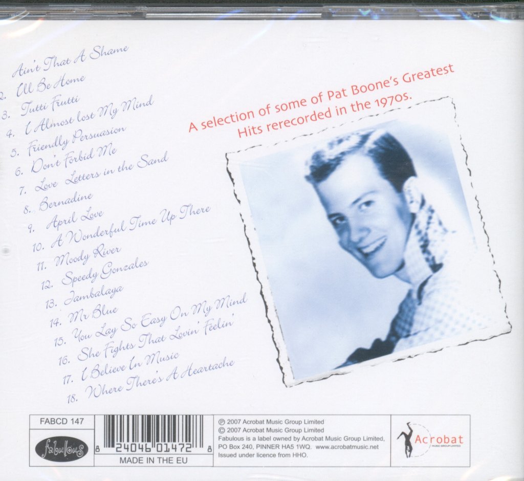 Pat Boone - I'll Believe In Music - Cd