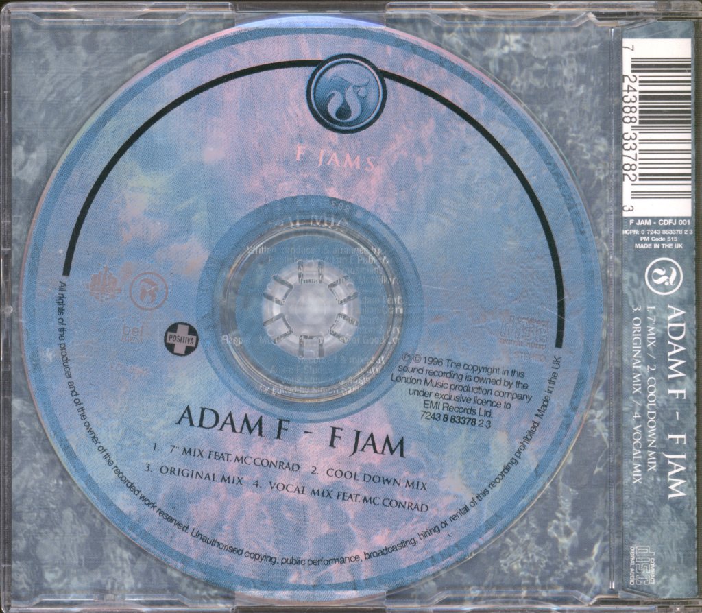 Adam F - F Jam - Cd