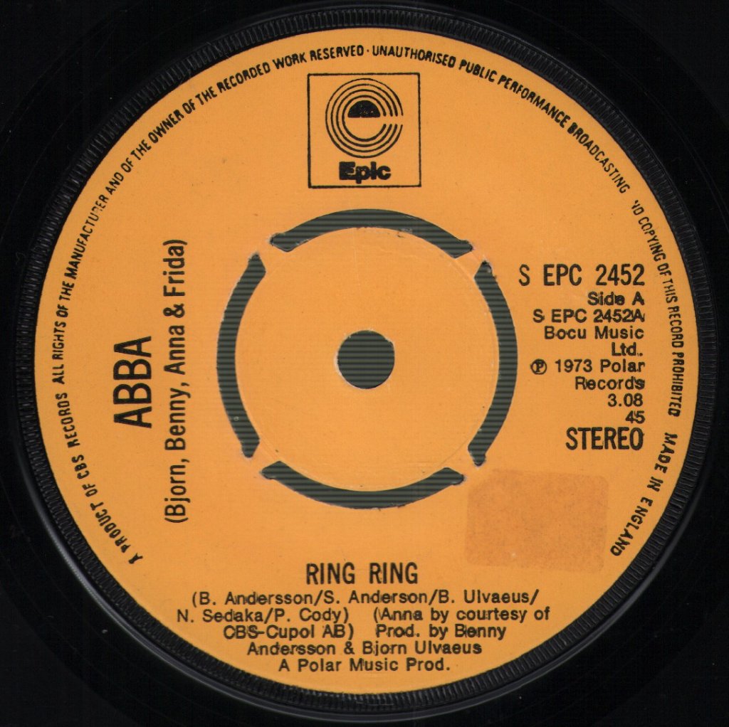 ABBA - Ring Ring - 7 Inch