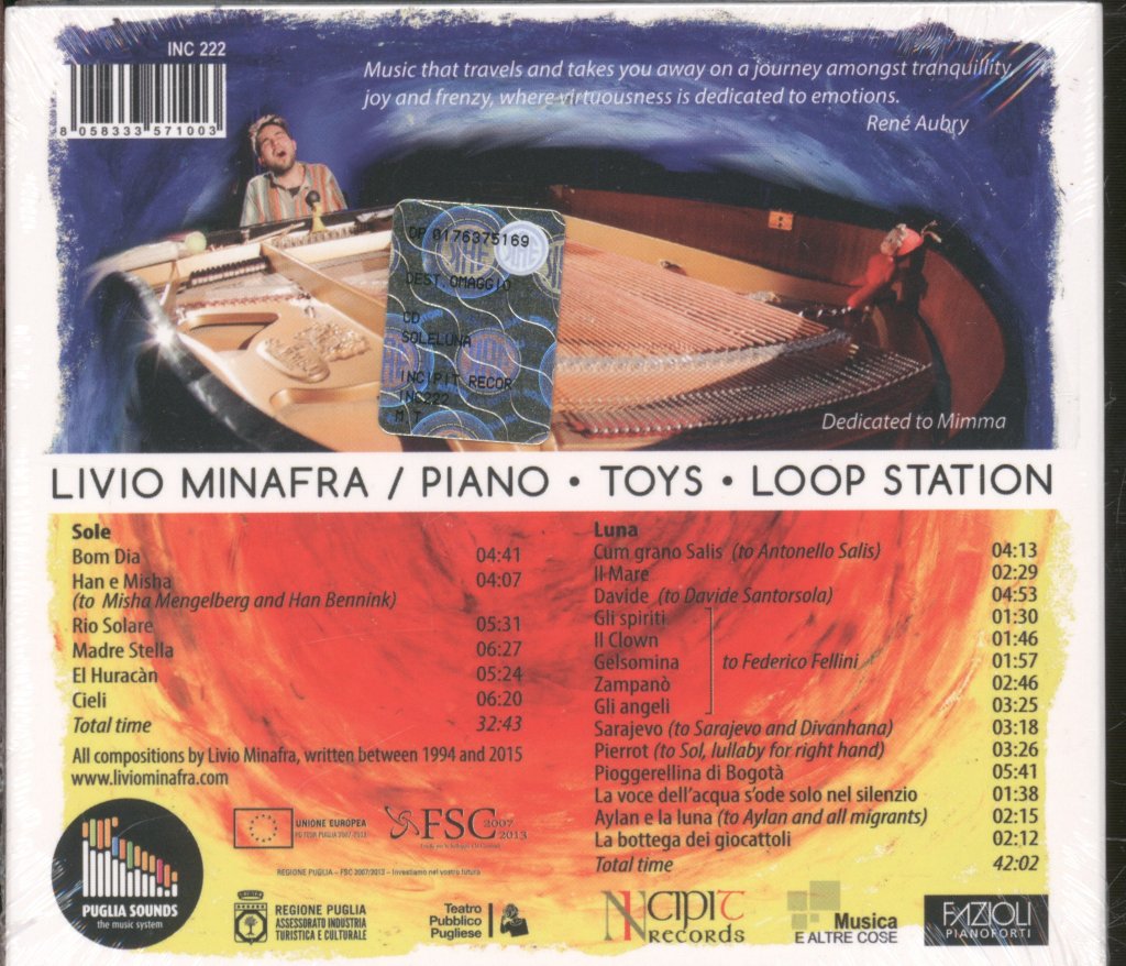 Livio Minafra - Sole Luna - Cd