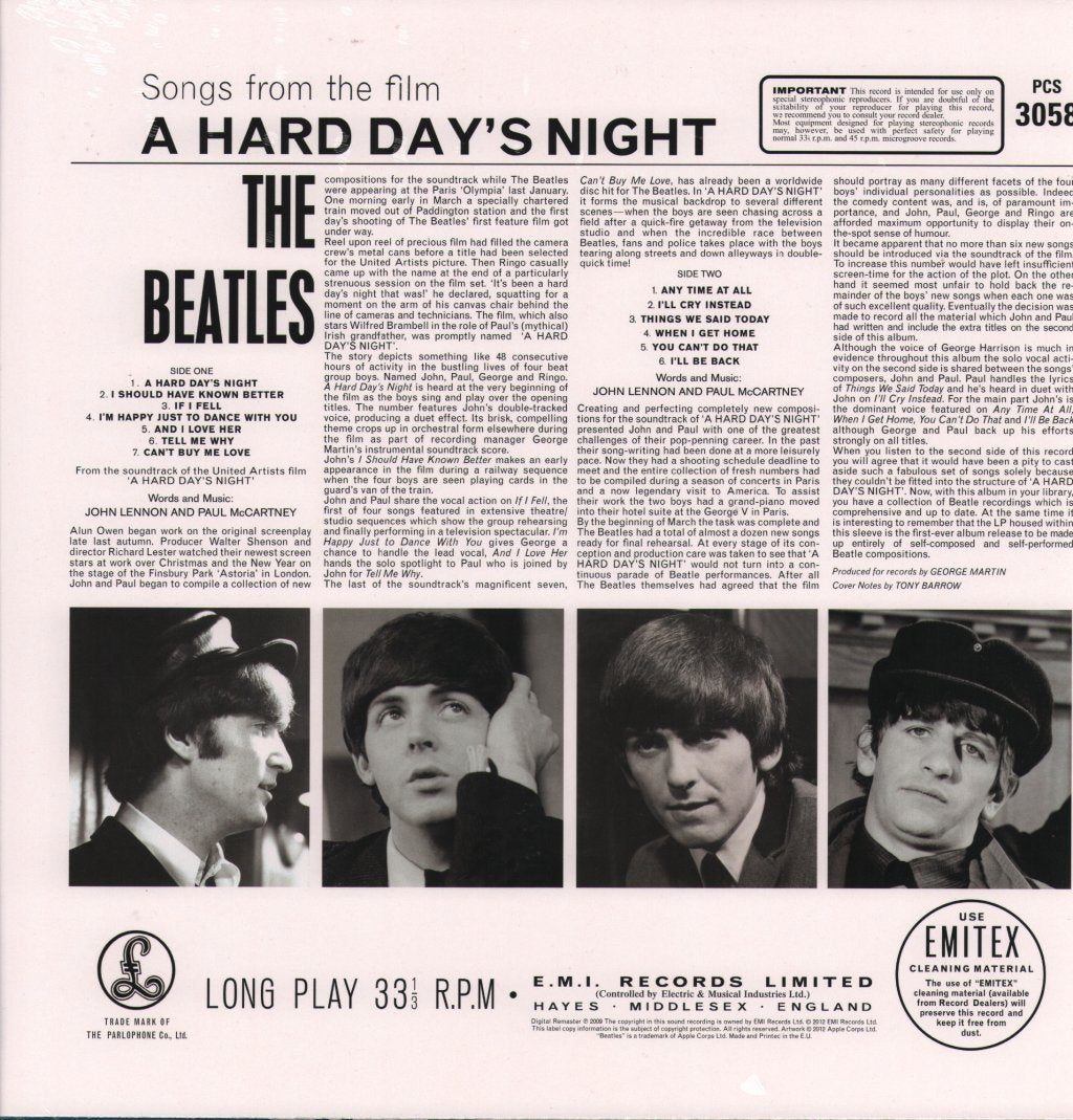 Beatles - A Hard Day's Night - Lp