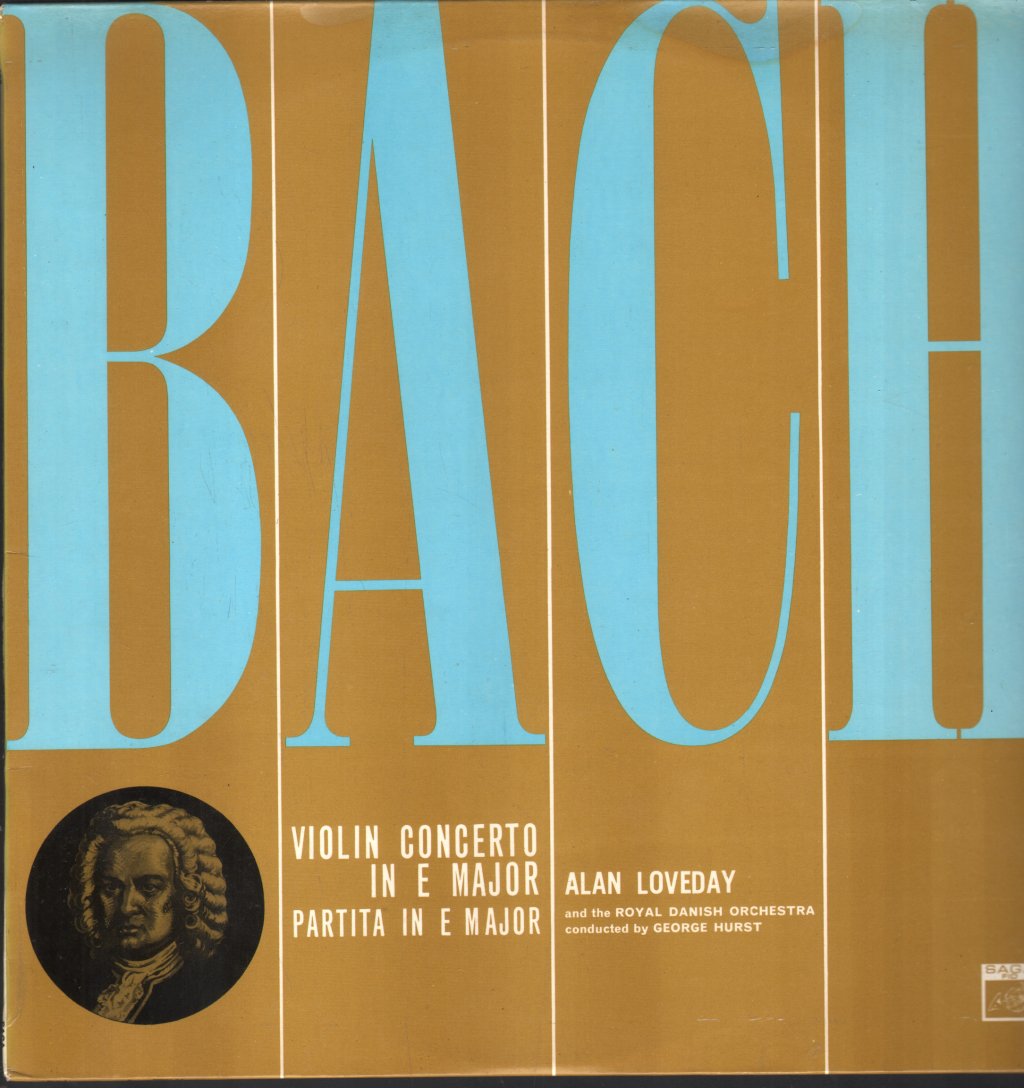 Alan Loveday / George Hurst / Royal Danish Orchestra - Bach - Violin Concerto In E Major / Partita In E Minor - Lp