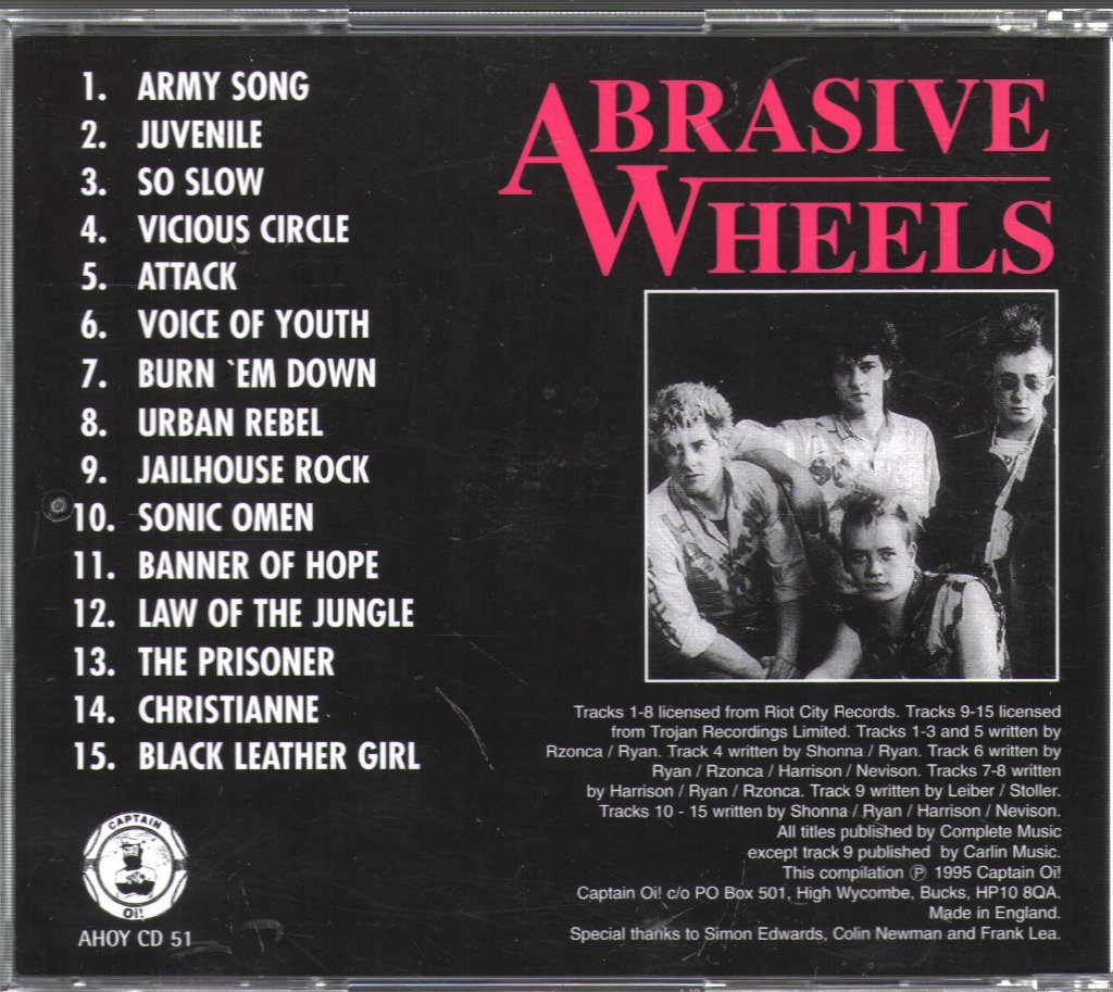 Abrasive Wheels - Punk Singles Collection - Cd