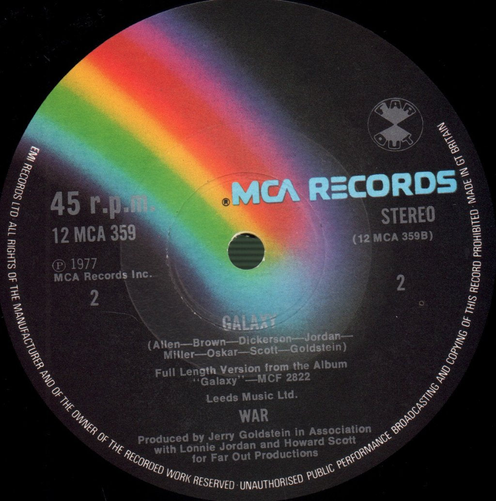 War - Hey Senorita / Galaxy - 12 Inch