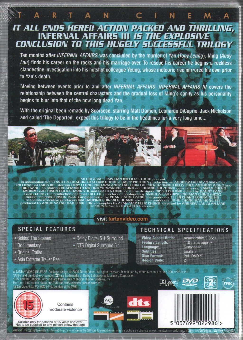 Infernal Affairs III (Film) - Infernal Affairs III - Dvd