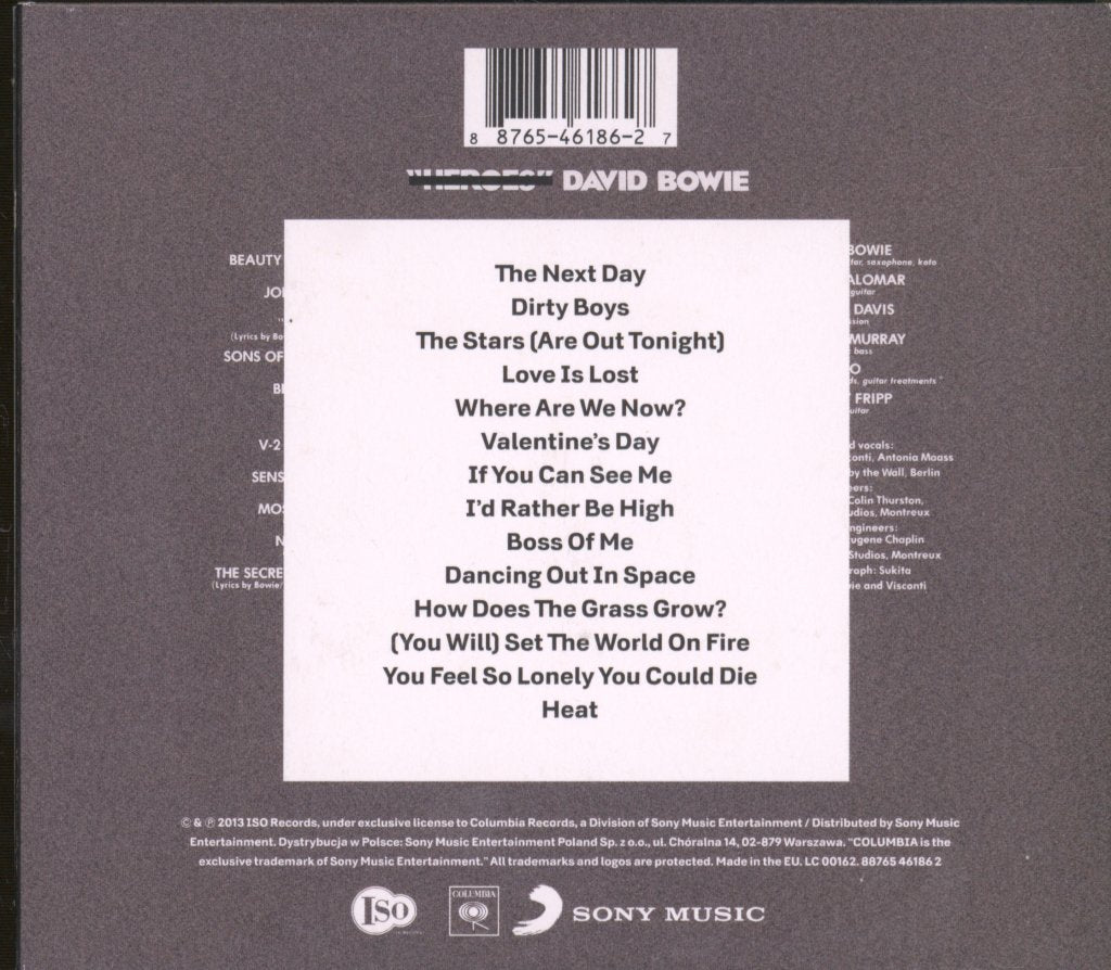 David Bowie - Next Day - Cd