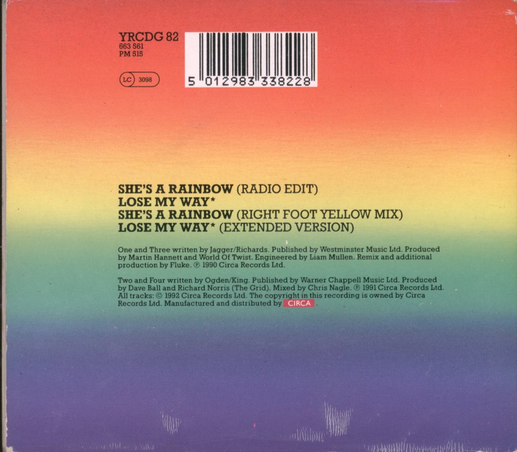 World Of Twist - She's A Rainbow (The Fluke Remixes) - Cd