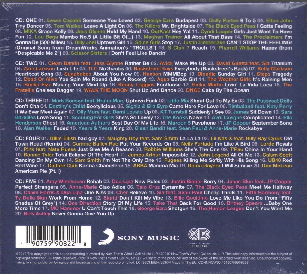 Various Artists - Now 100 Hits Sing-A-Long - Cd Set