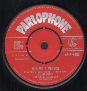 Adam Faith - Mix Me A Person - 7 Inch