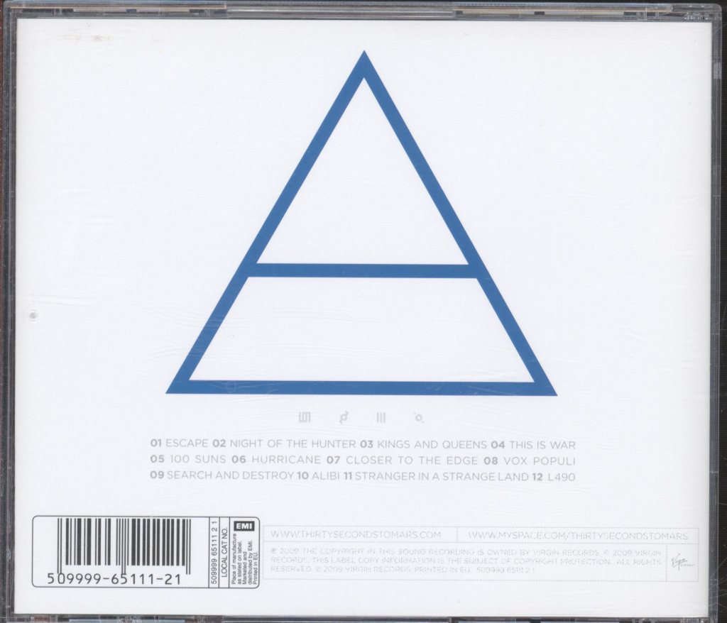 30 Seconds To Mars - This Is War - Cd