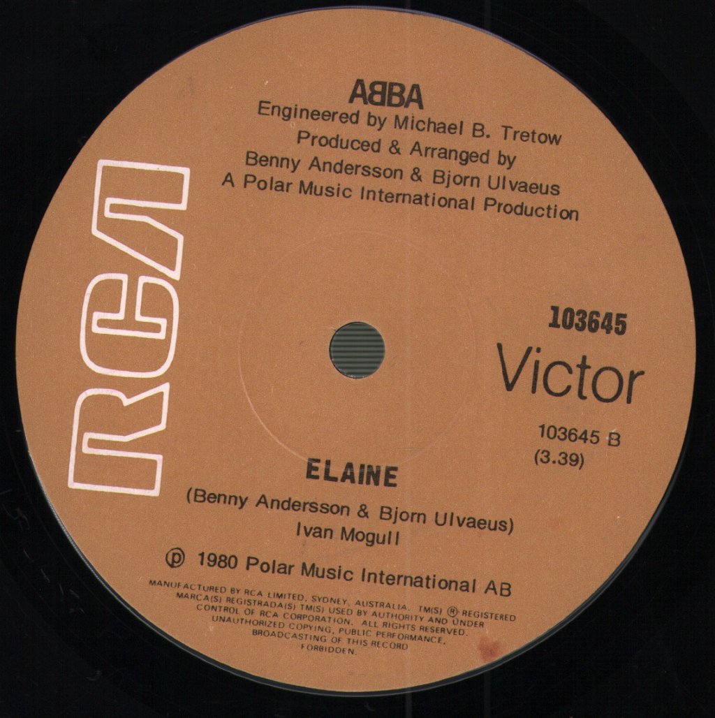 ABBA - Winner Takes It All / Elaine - 7 Inch