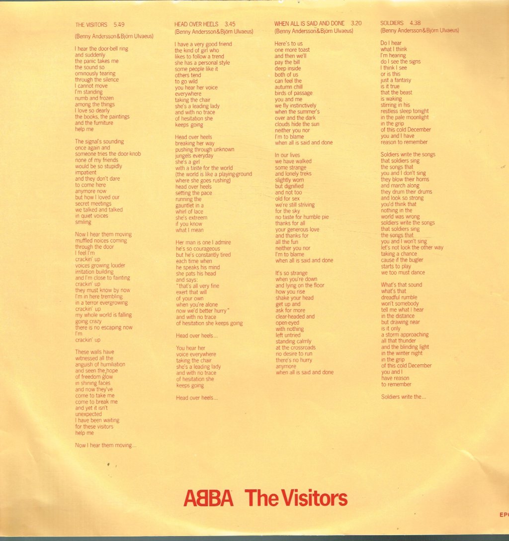 ABBA - Visitors - Lp