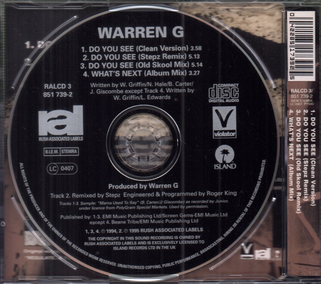 Warren G - Do You See - Cd