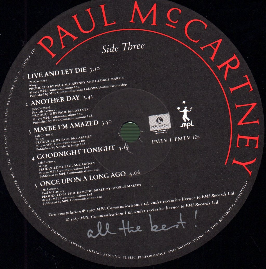 Paul McCartney - All The Best - Double Lp