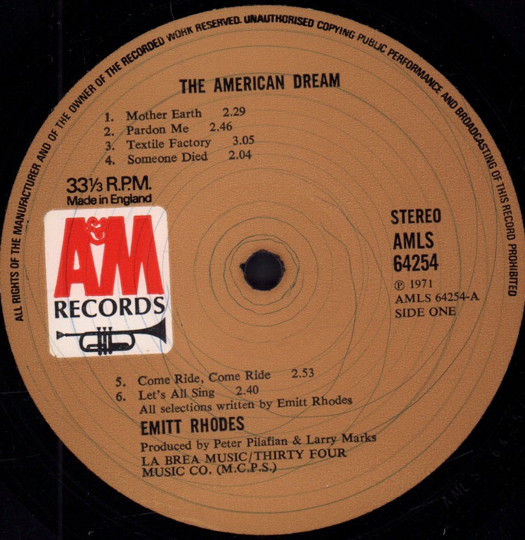 Emitt Rhodes - American Dream - Lp