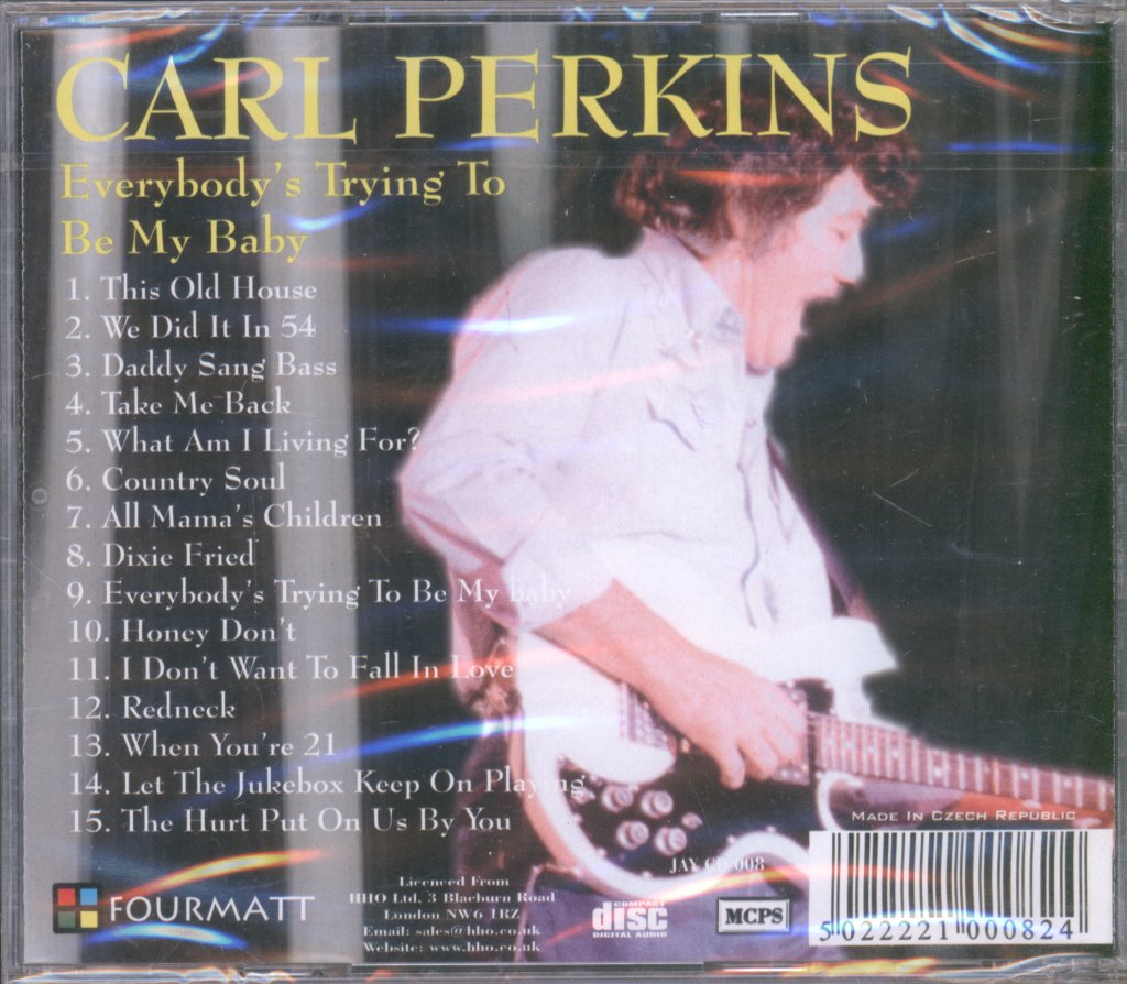 Carl Perkins (Rock N Roll) - Everybody's Trying To Be My Baby - Cd