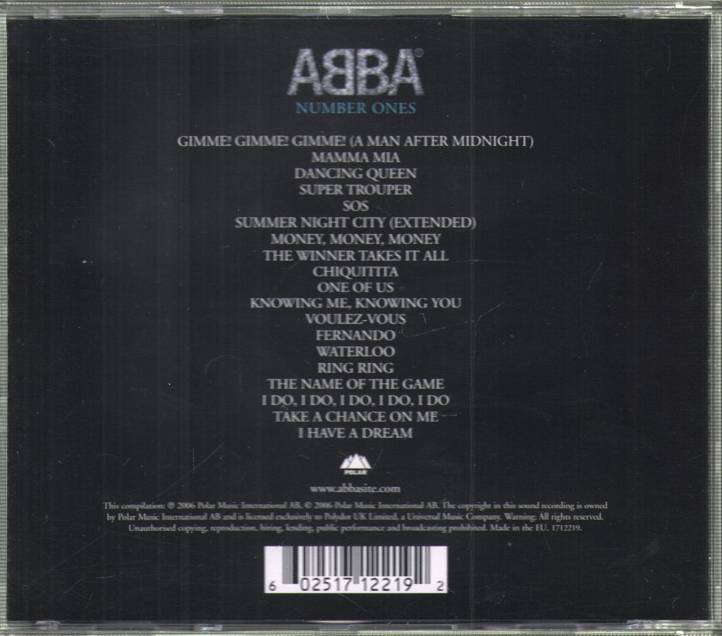 ABBA - Number Ones - Cd