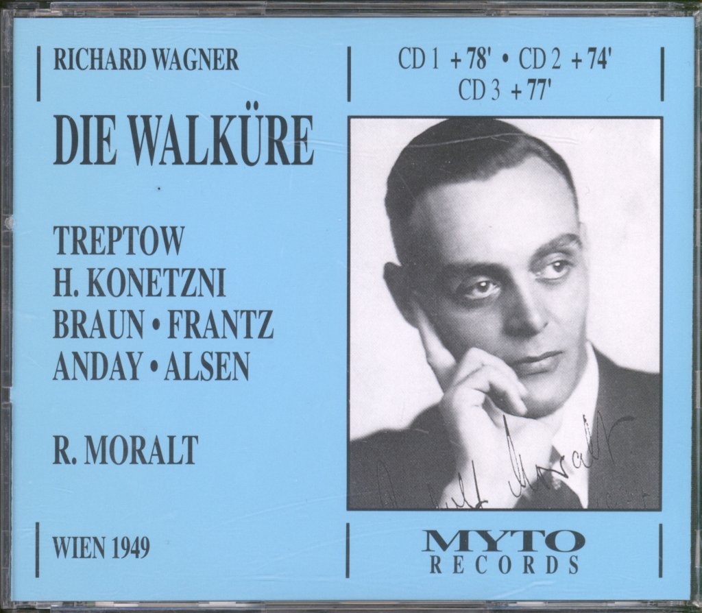 Weiner Symphoniker, Rudolf Moralt - Wagner - Die Walküre - Triple Cd