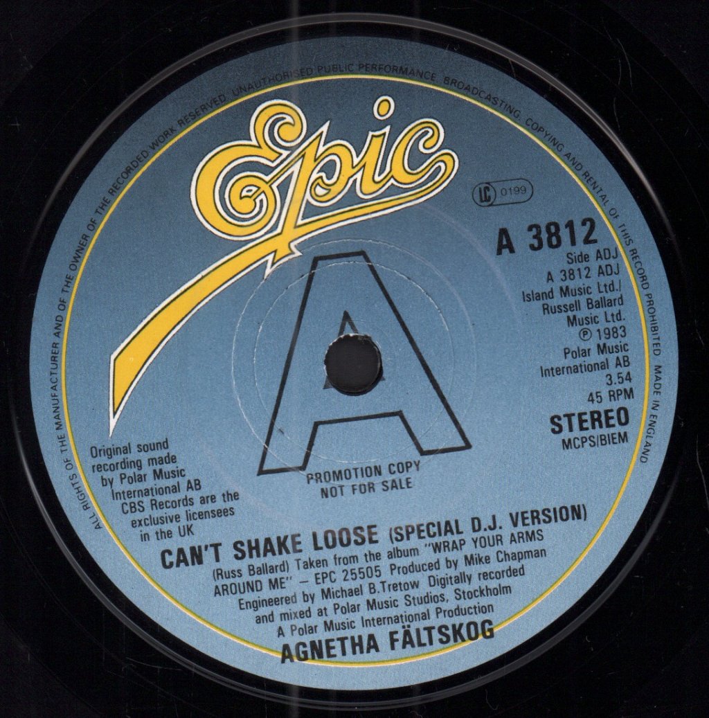 Agnetha Fältskog - Can't Shake Loose - 7 Inch