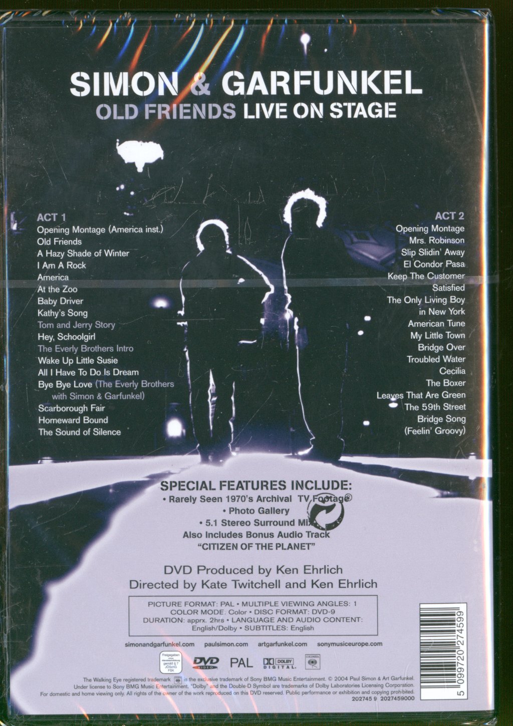 Simon & Garfunkel - Old Friends - Live On Stage - Dvd