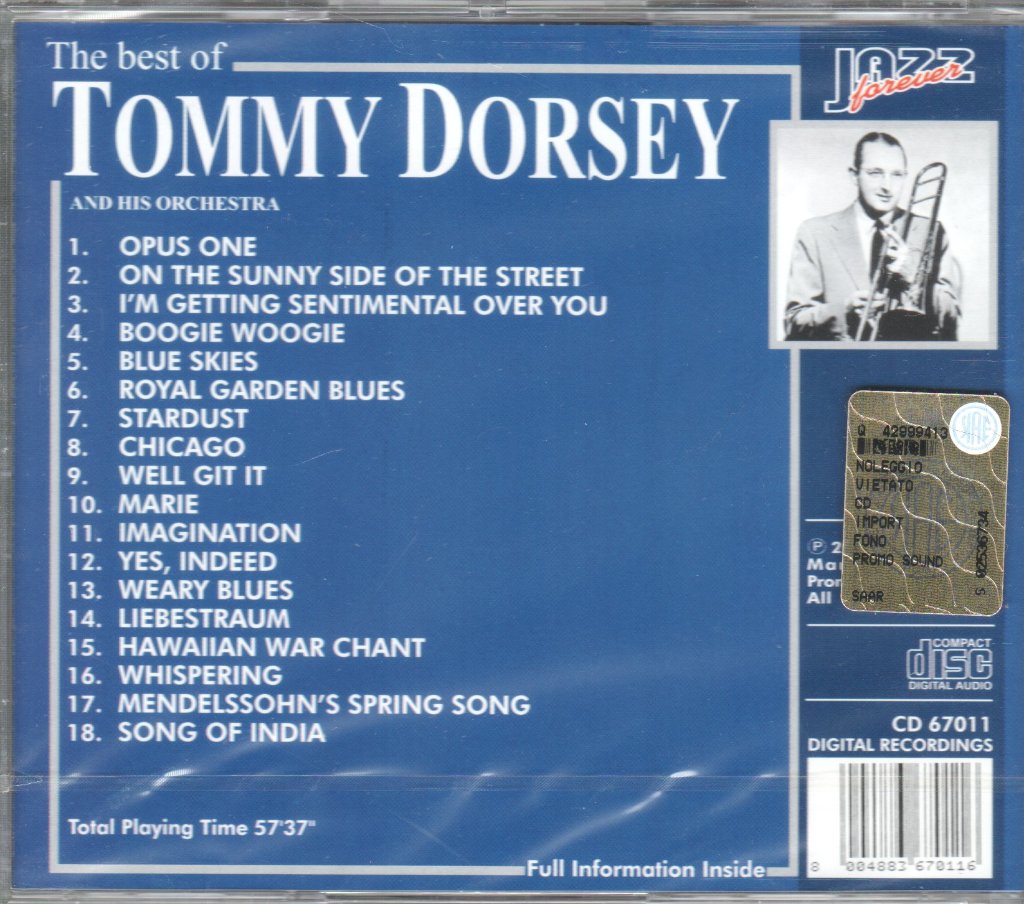 Tommy Dorsey - Best Of Tommy Dorsey - Cd