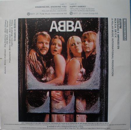 ABBA - Knowing Me, Knowing You / Happy Hawaii (Why Did It Have To Be Me) - 7 Inch