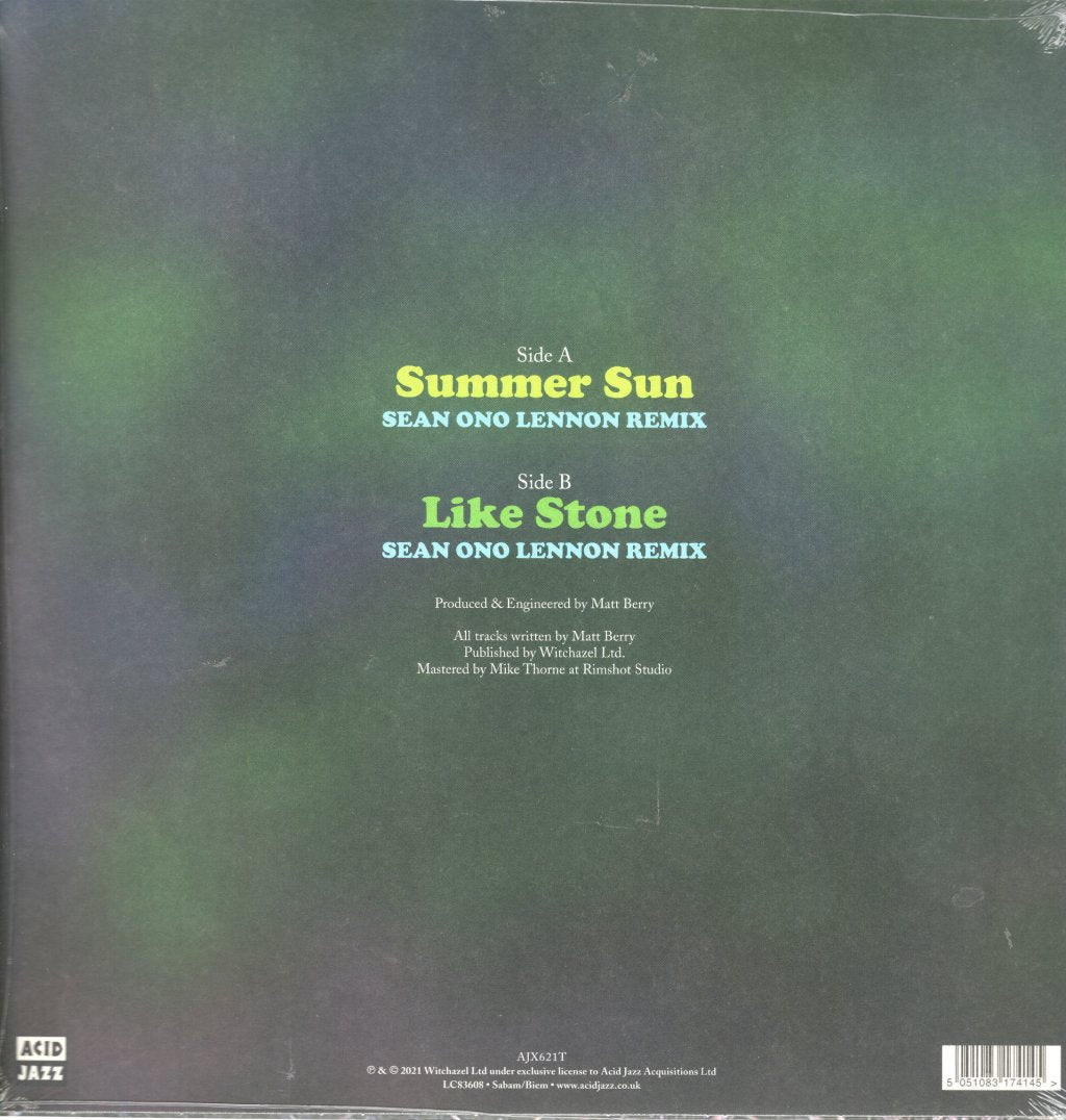 Matt Berry - Summer Sun/Like Stone - 12 Inch