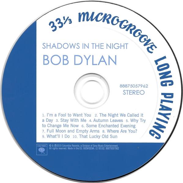 Bob Dylan - Shadows In The Night - Cd