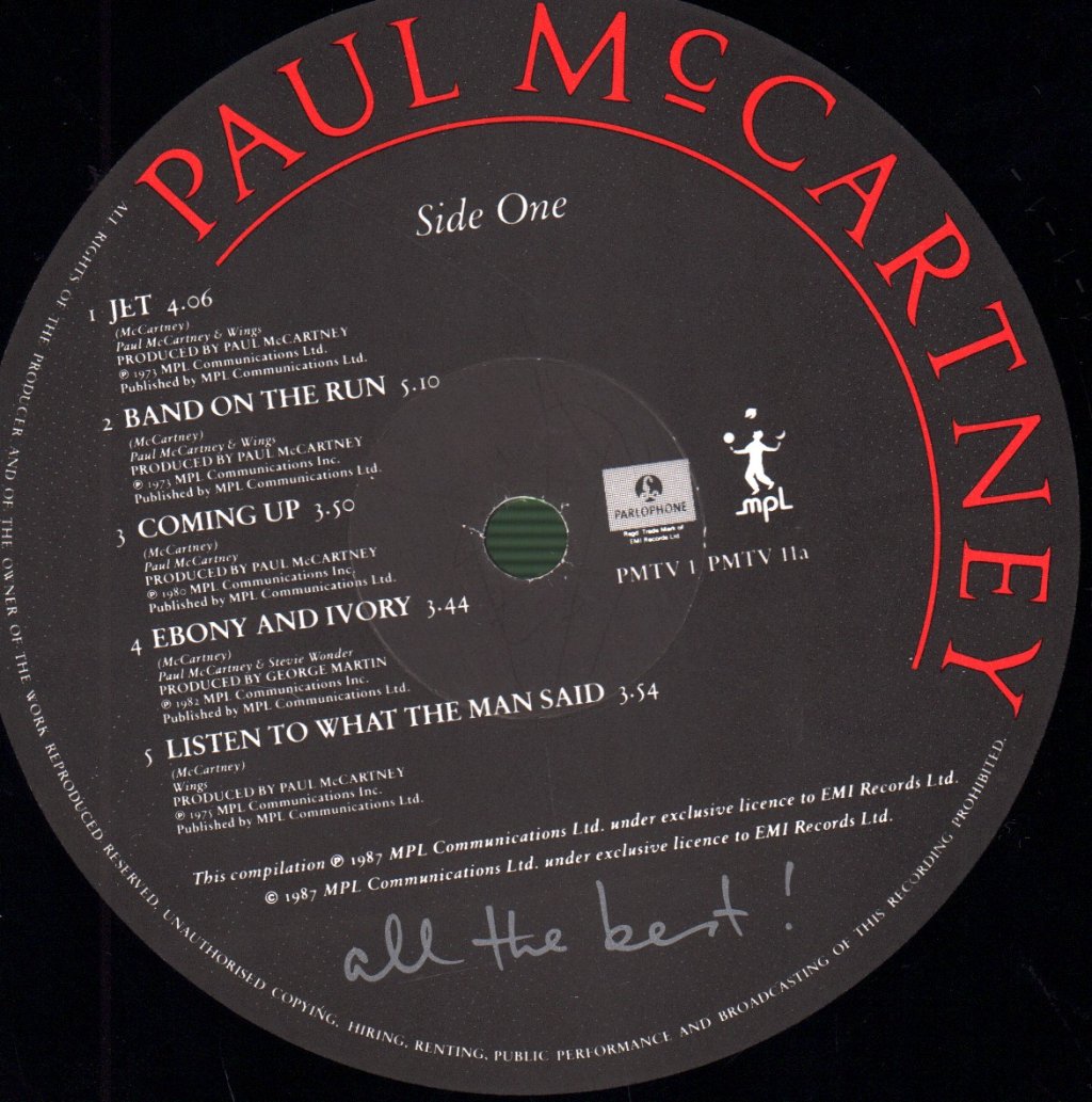 Paul McCartney - All The Best - Double Lp