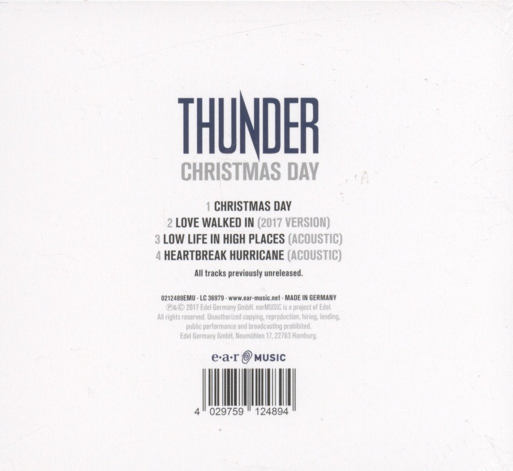 Thunder - Christmas Day - Cd