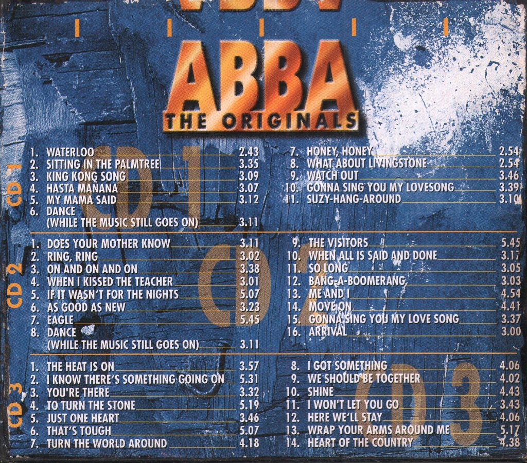 ABBA - Originals - Triple Cd