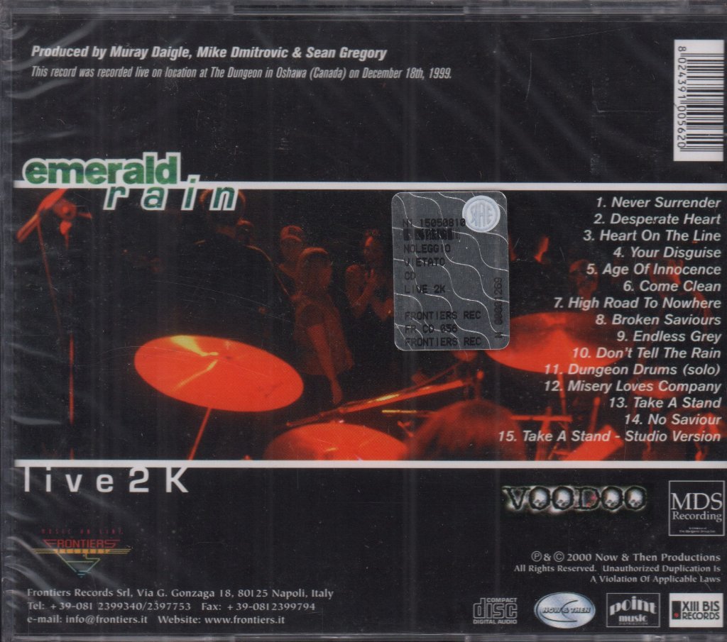 Emerald Rain - Live2K - Cd