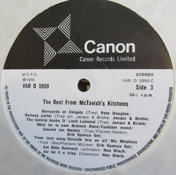 Various Artists - Best From Mctavish's Kitchens - Double Lp